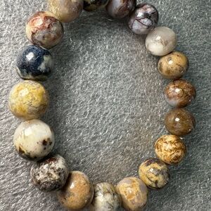 12MM Earthy Pietersite Natural Crystal Bracelet